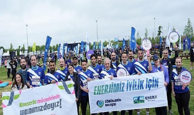 CK Enerji çalışanları, İstanbul Yarı Maratonu’nda kanserle mücadele için koştu
