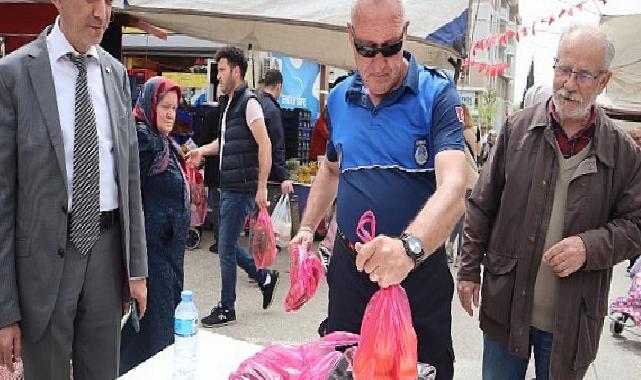 Zabıta ekipleri pazarda denetim yaptı